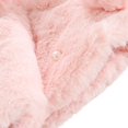 thumbnail image 6 of Xmarks Toddler Baby Girls Warm Cloak Coat Flower Girls Princess Faux Fur Bolero Shrug Jacket 0-3 Years Little Girl Fleece Pom Pom Cape Coat 6-12 mpurple, 6 of 7