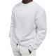 thumbnail image 2 of Blusas y camisas de manga larga con cuello redondo para hombre, estilo casual, liso, con cuello redondo, sudadera de manga larga, blusa de poliéster para hombre, 2 of 6
