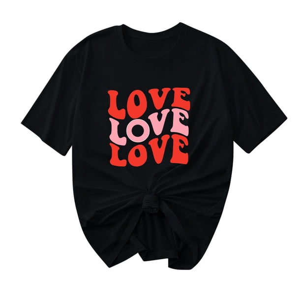 Camisetas de Manga Corta para Mujeres, Camiseta de Cuello Redondo Impresa de Moda, Primavera Y Verano Casual
