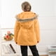 thumbnail image 2 of Gibobby Abrigos de invierno para bebés y niñasAbrigo grueso de invierno para niños y niñas con bolsillo, chaqueta con capucha, cremallera a de viento par(Naranja, 9-10 Años), 2 of 5