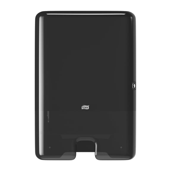 Xpress 11.9 in. x 4 in. x 17.5 in. H2 Multifold Hand Towel Dispenser - Black
