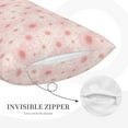 thumbnail image 3 of Lsque Chrysanthemum Pattern Pillow Case – Soft & Cozy Throw Pillow Cover, Hypoallergenic Cushion Case for Sleeping Women with Envelope Closure-14"x20", 3 of 6