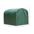 thumbnail image 5 of Outdoor Storage Shed 7 x 5Ft Heavy Duty Portable Storage Shelter with Roll-up Zipper Door for Bike, Mower, Garden Storage, 5 of 6