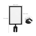 thumbnail image 2 of LRXIYODE Vertical Sign Frame Metal Black 1Pack for Airport Queuing Sign, 2 of 8