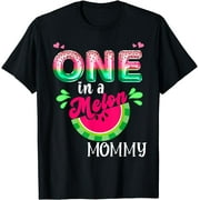 One In A Melon Mom Outfit Birthday Matching Group Summer T-Shirt