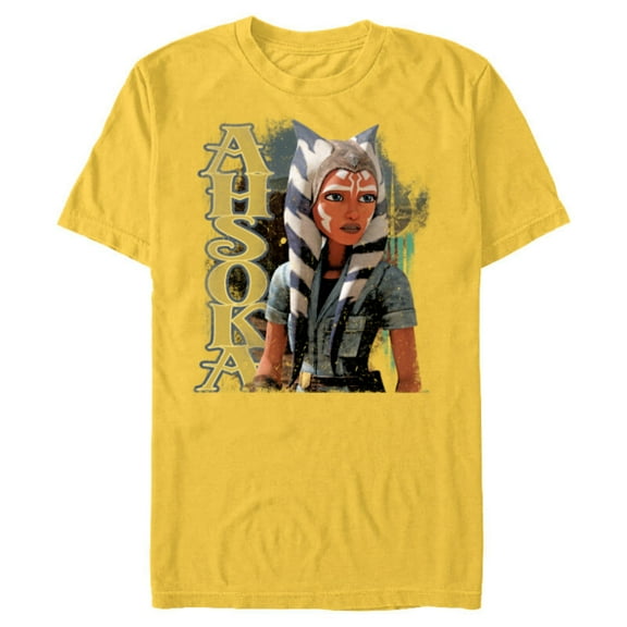 Star Wars Ahsoka Tano The Clone Wars Gone with a Trace - Short Sleeve Blended T-Shirt for Adults - Customized-Yellow