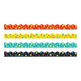 thumbnail image 1 of TREND Terrific Trimmers Variety Pack Lotsa Spots - Ensemble de Rubans de Décoration - 4 Pcs - Rouge Tacheté, Bleu Tacheté, Jaune Tacheté, Noir Tacheté, 1 of 1