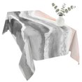 thumbnail image 2 of Gray Waves Coastal Table Cloth Waterproof Tablecloths, Grey Ombre Summer Beach Oceans Tablecloth Dining Table Cover for Kitchen Party Tabletop Outdoor, Rectangle Tablecloth 54x108 Inch, 2 of 9