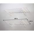 thumbnail image 2 of SafeRacks 24 x 48 Inch Garage Wall Shelf Two-Pack with Bike Tire Hooks, White, 2 of 7