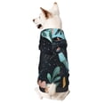 thumbnail image 1 of Balery Black Panther Floral Illustration Sudadera con Capucha para Perros Pequeños – Ropa para Mascotas, Disfraz para Perros y Gatos, Ideal para Fiestas y Cosplay-XX-Large, 1 of 7