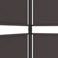 thumbnail image 5 of vidaXL 6-Panel Room Divider Brown 300x220 cm Fabric, 5 of 5
