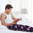 thumbnail image 5 of Salouo Pink Planets And Stars Print Pajama Pants for Men, Lounge Pants Elastic Waistband Casual Men's sleepwear Loungewear Sleep Pajama Pant -XX-Large, 5 of 7