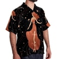 thumbnail image 2 of Virgo Constellation Men's Short Sleeve Poplin Beach Shirts, Casual Printed Button Down Summer Hawaiian Shirt - Unisex, 2 of 6