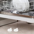 thumbnail image 2 of Luxshiny 4Pcs Dishwasher Roller Bracket White Plastic Enhanced Stability Household Accessory, 2 of 8