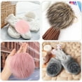 thumbnail image 5 of Dalrosia 8PCS Faux Fur Pom Pom for Hats, 5.5 Inch Large Faux Fur Pom Pom Fluffy Pom Pom Balls with Elastic Loop for Crafts Gloves Scarves Knitting Accessories, 5 of 5