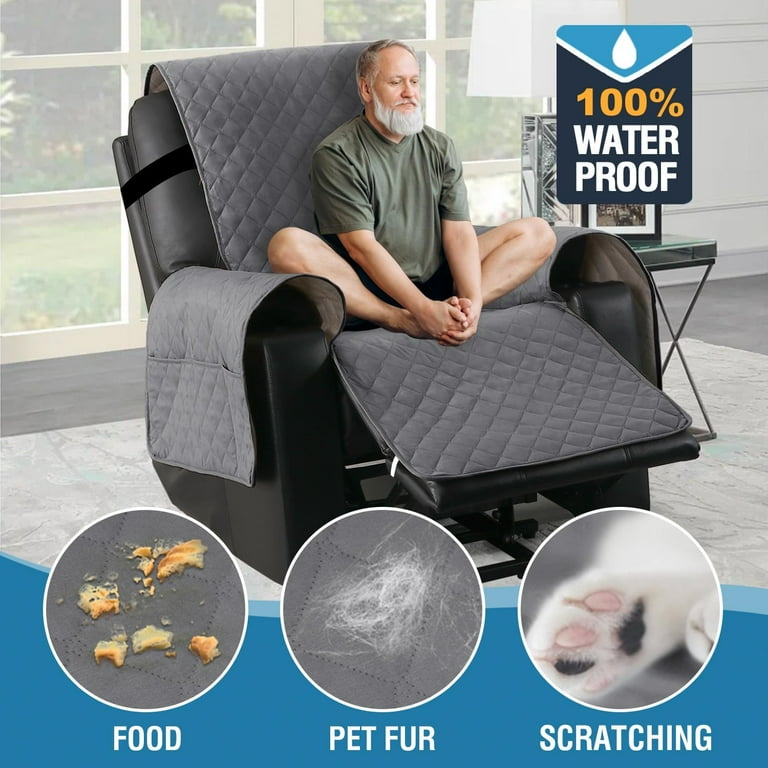 Power Lift Recliner Chair Cover 100 Waterproof Chair Cover Non Slip Electric Power Lift Recliner Covers for Recliner Chair with Pocket Large