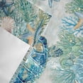thumbnail image 3 of Valances for Windows Sea Turtles Summer Ocean Coral Rod Pocket Short Curtain for Bathroom Living Room Bedroom Retro Starfish Shell 1 Panel 54x18in, 3 of 9