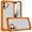 Cosmic Orange, variant on For iPhone 17 Ultimate CaseX Transparent Hybrid Case with Metal Buttons And Camera Edges - Red