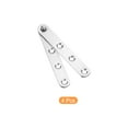 thumbnail image 3 of Uxcell 4Pcs Rotatable Door Pivot Hinges, Cabinet Door Hidden Hinge for Window Fence Closet Cupboards, Silver Tone, 3 of 6