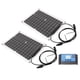 thumbnail image 1 of Panel Kit De Panel Solar De 2 Piezas Panel De Carga Solar De Silicio Monocristalino De 50 W Con Controlador De 10 A Para Coche Yate RV, 1 of 7