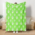 thumbnail image 4 of Blanket, New Flannel Halloween Cute White Ghost Festival Shawl Blanket Nap Blanket, Halloween Blanket, 4 of 7