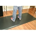 48" Wide, Rhino Mats, Diamond Plate Antifatigue Mat, Black, 9/16