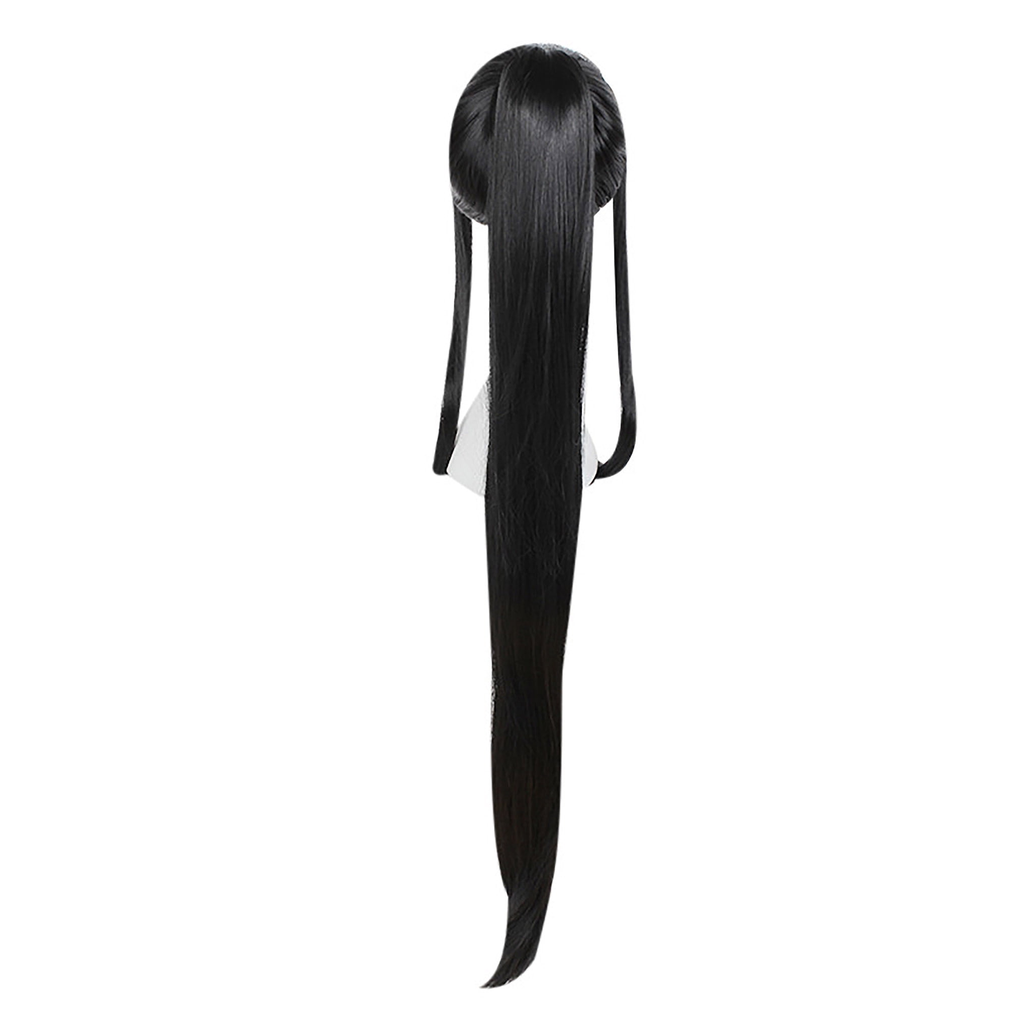 Unique Bargains Wigs for Women 39" Black Wigs with Wig Cap 21.5'' - 22.5''