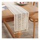 thumbnail image 4 of Camino de mesa BRI macramé beige 24 cm x 180 cm para decoración de mesa, 4 of 5
