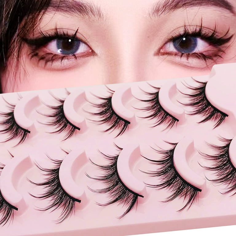 Manga Lashes, Spiky Korean Anime False Eyelashes Natural Look