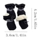 thumbnail image 3 of Winter Dog Shoes Fleece Warm Dog Boots With Reflective Tape 1 Claw Cover Pet Shoes With Drawstring, 3 of 5