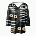 thumbnail image 5 of Towmus Women Blouses 3/4 Length Sleeve V Neck Shirts 2025 Halloween Fall Dresses for Women Tops Under $10, 5 of 5