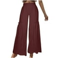 thumbnail image 6 of Hvyesh Womens Straight-Leg Pull-on Pants Cotton Linen Trousers Palazzo Lounge Pants Slacks Summer Casual Comfy Loose Pants 2025, 6 of 6