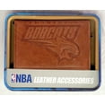 thumbnail image 7 of Charlotte Basketball Bobcat's - Classic Throwback - Embossed Leather Trifold Wallet, 7 of 7