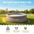 thumbnail image 2 of Funsicle Quickset 12’ x 36” Round Inflatable Top Ring Above Ground Swimming Pool Set, 2 of 7