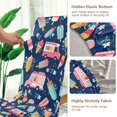 thumbnail image 5 of Yayeee 4 Pack Dining Chair Covers Stretch Parson Chairs Slipcovers Seat Protector, Pink Cartoon Truck Pattern, 5 of 6