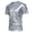A-Silver774, variant on XIAONU Men's Metallic Shiny T-Shirt Regular Fit Short Sleeve Crew Neck Pullover Tee Eye-Catching Glam Night Out Tops