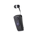 thumbnail image 1 of Auriculares retráctiles con micrófono y clip, prácticos auriculares V5.3 para camionero, con 11 horas de autonomía para llamadas telefónicas. negro, 1 of 8