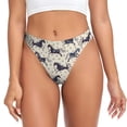 thumbnail image 1 of Balery Horse Tangas de Algodón para Mujer con Estampado – Ropa Interior Sexy, Transpirable, G-string-Medium, 1 of 6