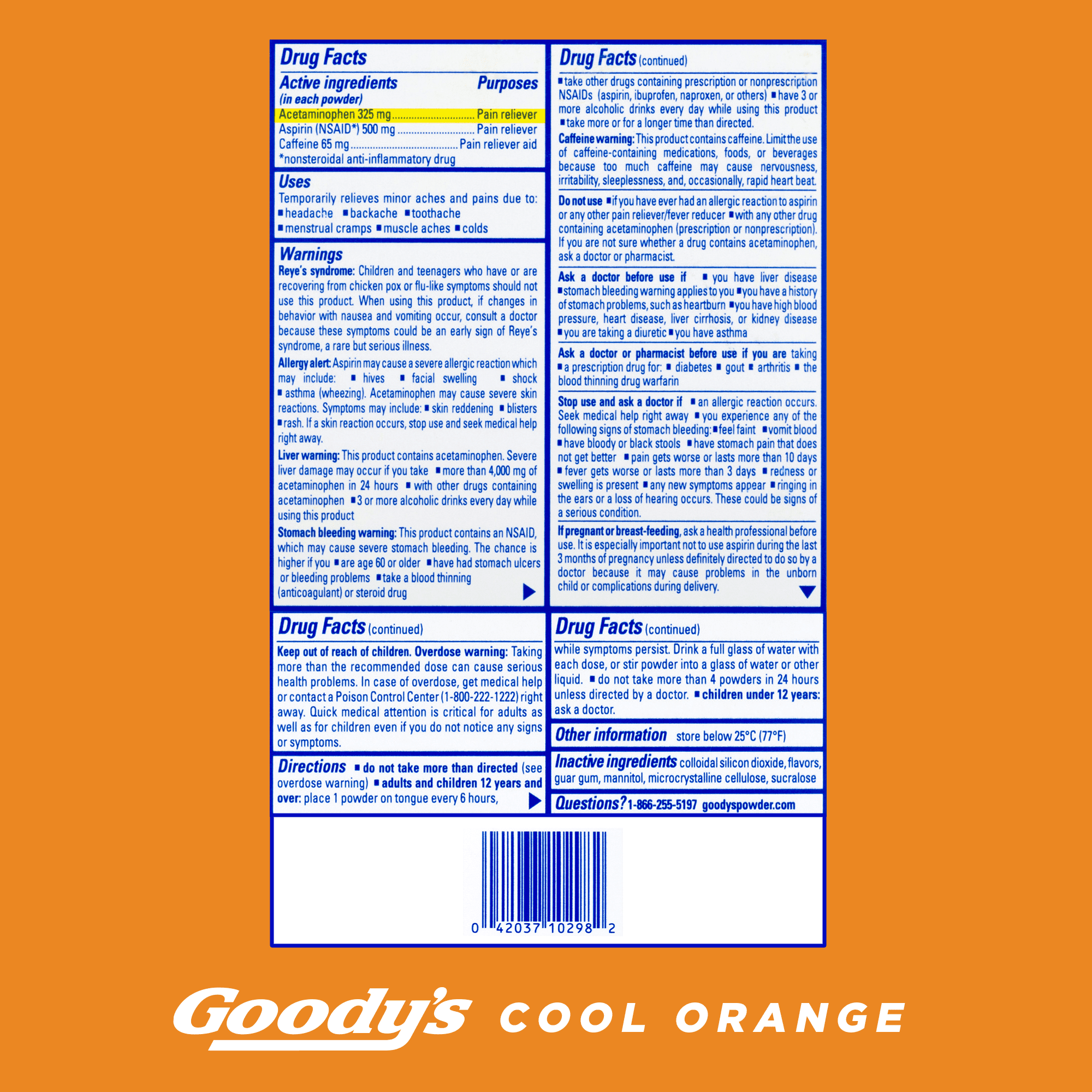 Goodys Back and Body Pain Relief - Orange