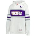 thumbnail image 2 of Women's Mitchell & Ness White Minnesota Vikings Plus Size Head Coach Throwback Pullover Hoodie, 2 of 3