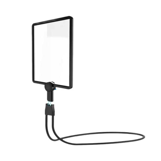 Lupa de Manos 5X con 50 Luces LED, Lupa de Cuello de Cisne para Lectura, Reparación y Costura de Personas Mayores con Baja Visión