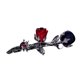 thumbnail image 5 of Qarigey Horquilla de flor rosa para niñas y niños, pinza para el pelo de cristal para mujeres y niñas, accesorios de garra, tocado Vino tinto + azul oscuro 2Conjunto, 5 of 6