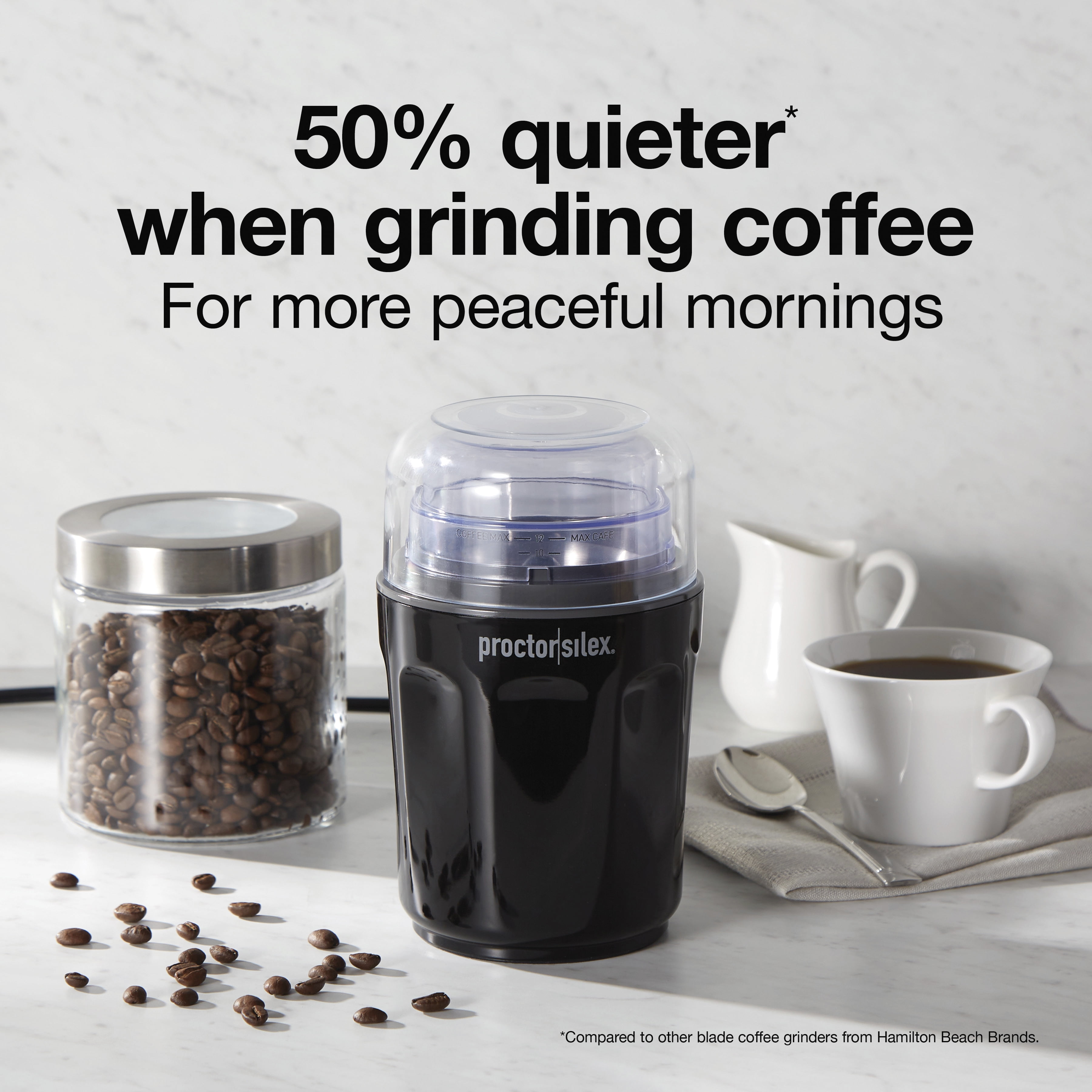 Proctor Silex Fresh Coffee Grinder, Espresso, 12 Cups