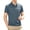 Green, variant on Men's Grid Jacquard Short Sleeve Polo Shirt, Slim Fit Casual Summer Top with Chest Pocket & Checkered Print Accent