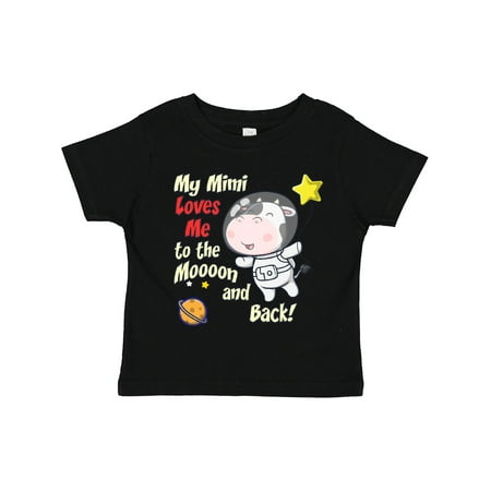 

Inktastic My Mimi Loves Me Cow Astronaut Gift Toddler Boy or Toddler Girl T-Shirt