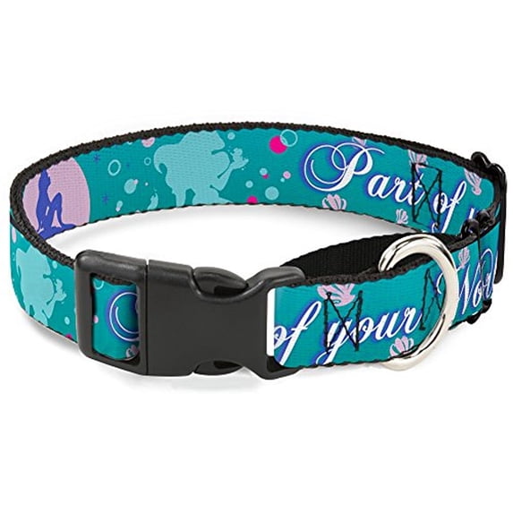 Buckle-Down "Little Mermaid YOUR WORLD" Martingale Dog Collar