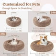 thumbnail image 3 of rabbitgoo Cat Bed for Indoor Cats, Fluffy Round Self Warming Calming Soft Plush Donut Cuddler Cushion Pet Bed for Small Dogs Kittens, 3 of 11