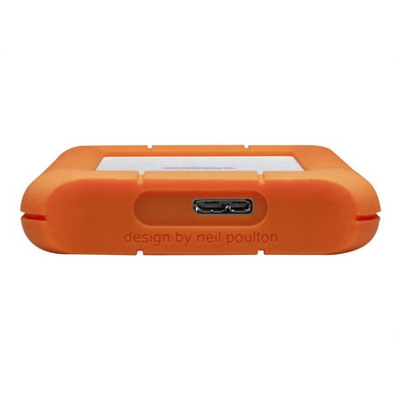 LaCie - Rugged Mini 2TB External USB 3.0 Portable Hard Drive with Rescue Data Recovery Services - Orange/Silver