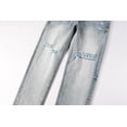thumbnail image 4 of 2025 Ksubis Jeans brand Jeans  Men's Jeans Casual Comfort Holes Fashionable Straight Skinny  Jeans, Ripped Stretch Jeans Denim Pants Menswear 3047 28-40, 4 of 7