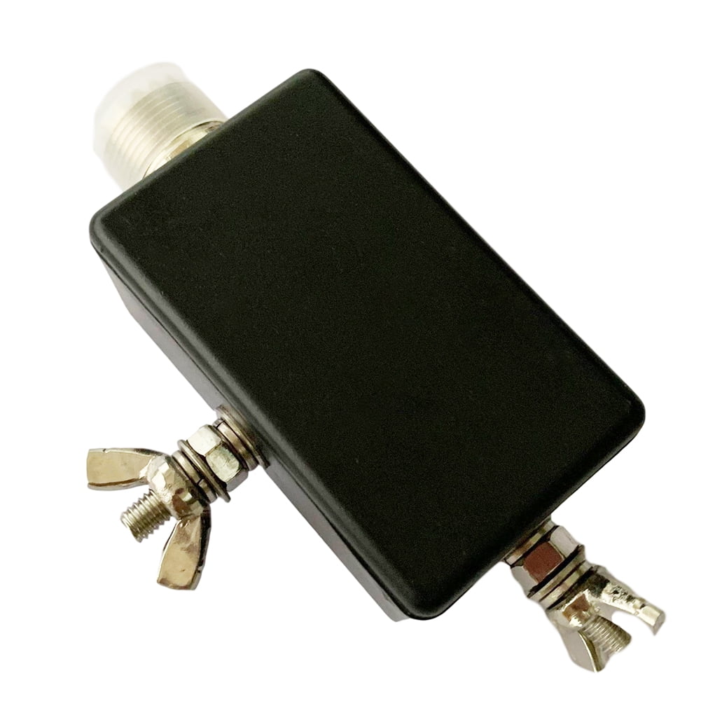 Balun One Nine v1 - Pequeña antena HF de bajo costo 1:9 Balun y Unun con protección de entrada de antena para Ham It Up, RTL-SDR, HackRF y otras radios con capacidad HF. Ideal para antenas dipolo y